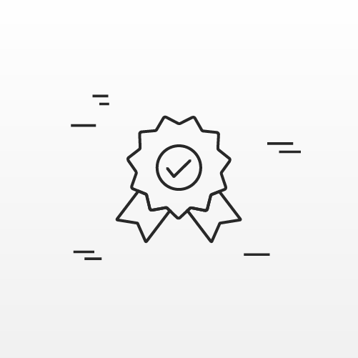 Award icon to illustrate the scientific foundation and evidence-based research when choosing genetic testing