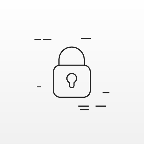 Lock icon illustrating personal and health data protection when choosing a genetic test