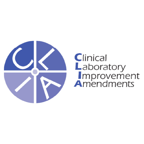 CLIA or Clinical Laboratory Improvement Amendments certification seal for Biron Genetics laboratory